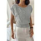 Solid Sleeveless Knit Loose Fit Vest | Mixtshop LLC