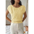 Solid Sleeveless Knit Loose Fit Vest | Mixtshop LLC