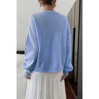 Solid Knit Button Down Pocket Loose Sweater | Mixtshop LLC