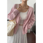 Solid Knit Button Down Pocket Loose Sweater | Mixtshop LLC