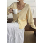 Solid Knit Button Down Pocket Loose Sweater | Mixtshop LLC