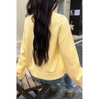 Solid Knit High Neck Drop Shoulder Sweater | Mixtshop LLC
