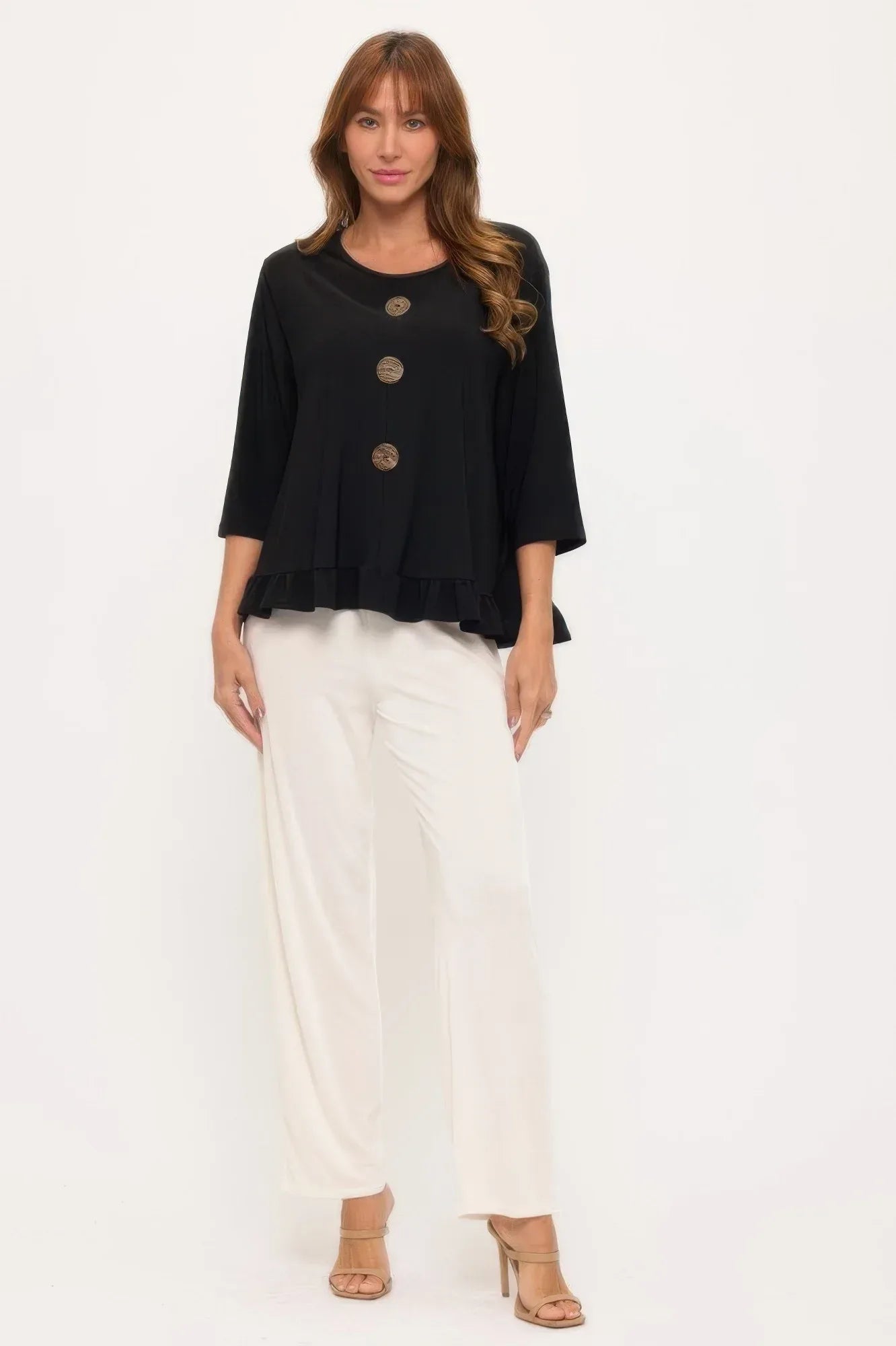 Hit Ruffle Top With Buttons Secondary image