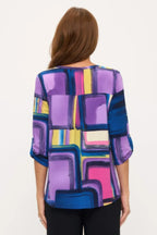 Hit Roll Sleeve V-neck Top | Mixtshop LLC