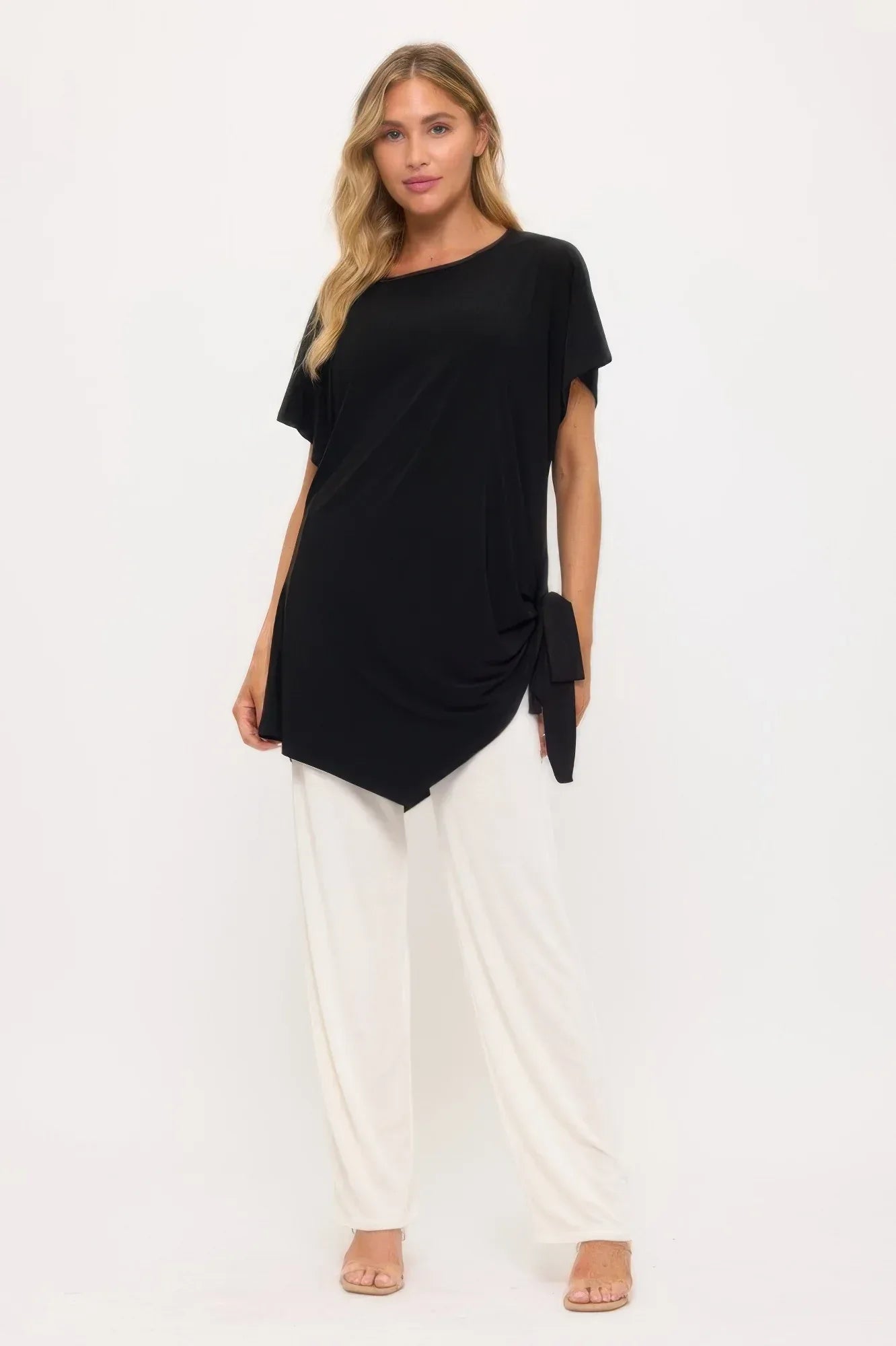 Hit Dolman Sleeve Tie Side Tunic | Mixtshop LLC Main image