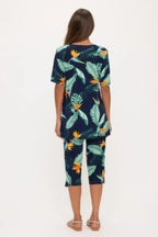 Print Bns Capri Pants Set | Mixtshop LLC