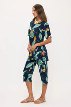 Print Bns Capri Pants Set | Mixtshop LLC