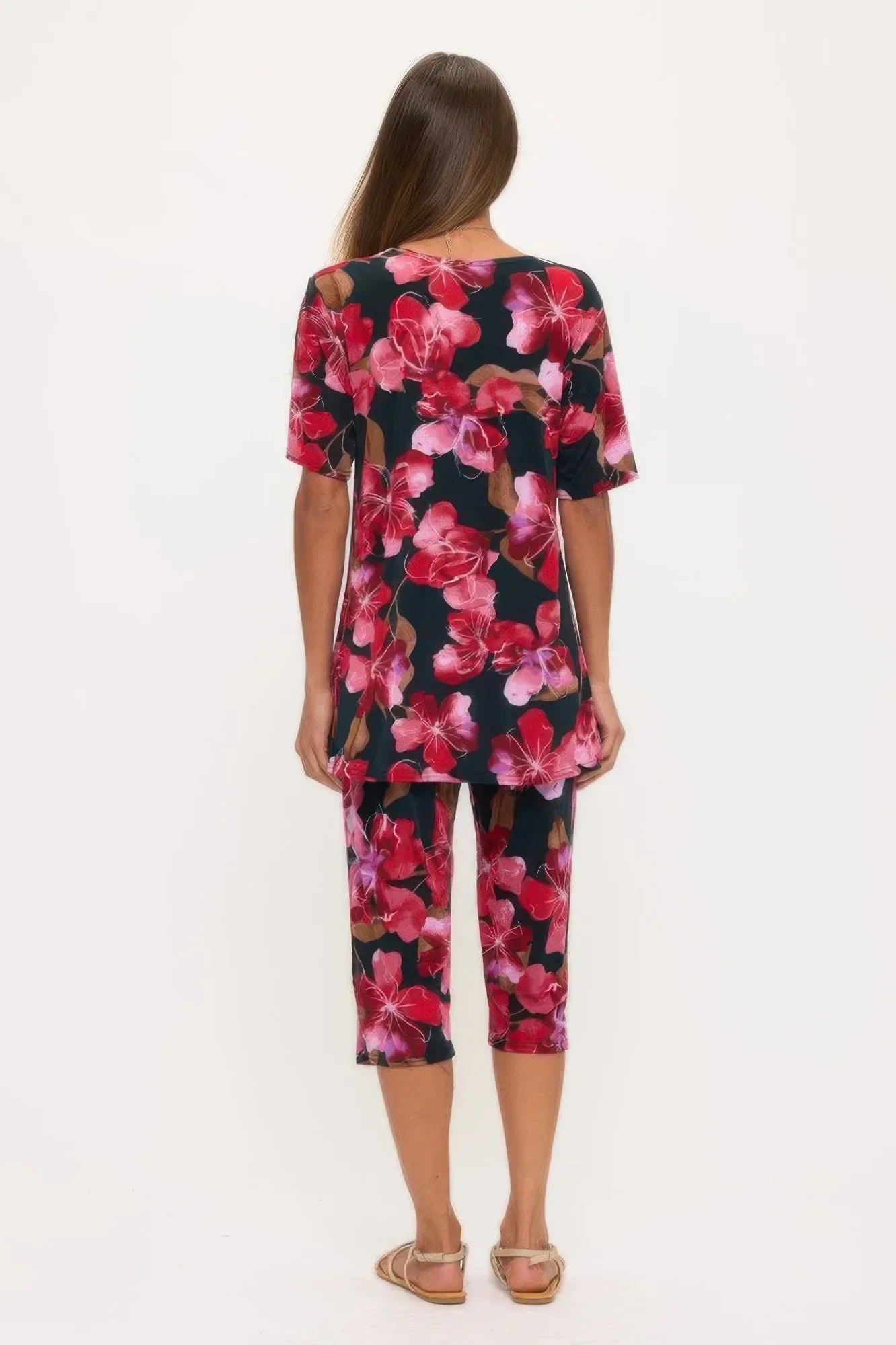 Print Bns Capri Pants Set | Mixtshop LLC