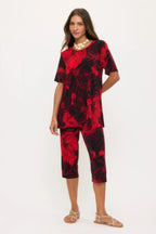 Print Bns Capri Pants Set | Mixtshop LLC