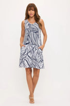 Hit V-neck Bias Pocket Tank Dress | Mixtshop LLC
