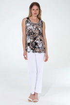 Hit Print Sleeveless Tank Top | Mixtshop LLC