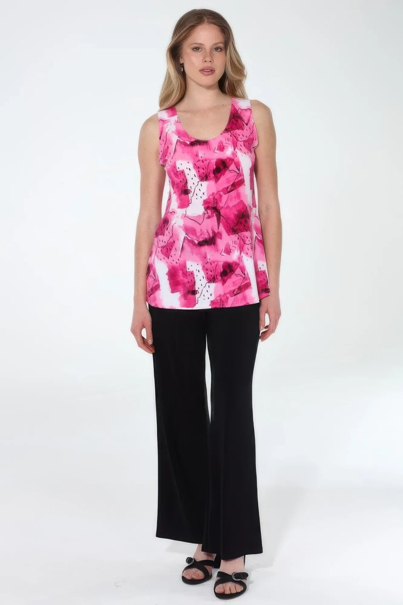 Hit Print Sleeveless Tank Top | Mixtshop LLC