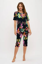 Plus Size Print Bns Capri Pants Set | Mixtshop LLC