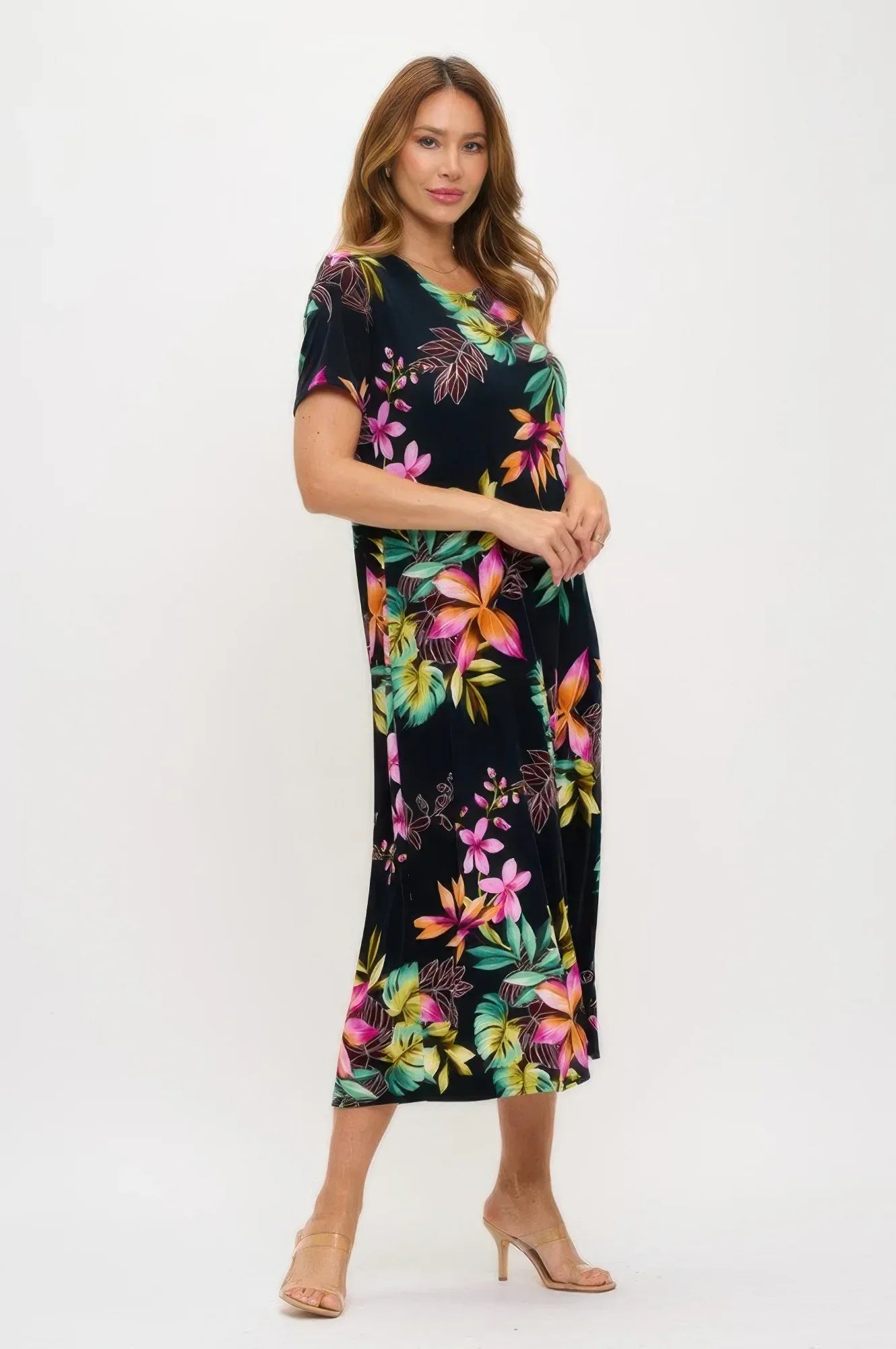 Print Bns Long Dress | Mixtshop LLC
