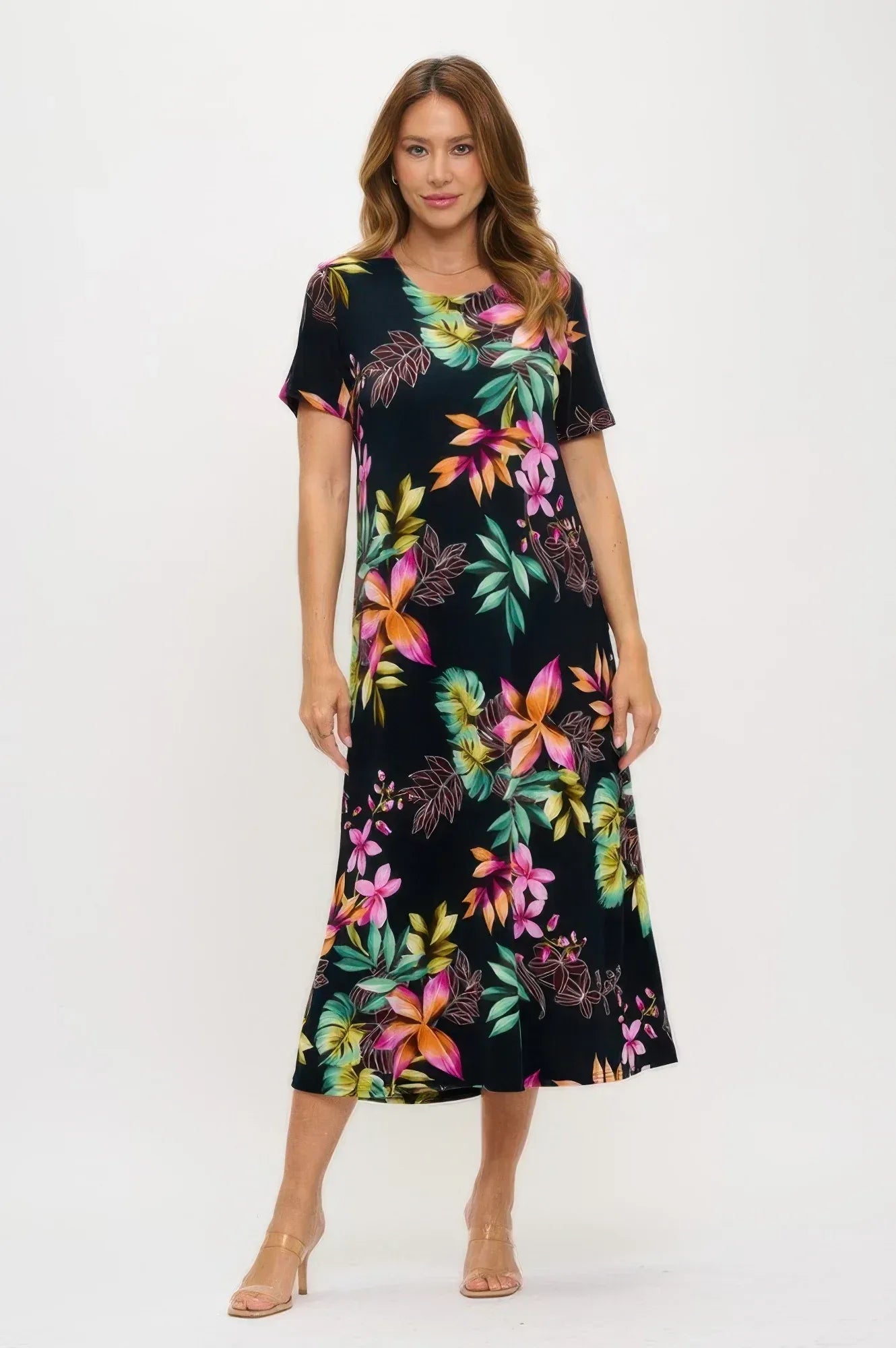 Print Bns Long Dress | Mixtshop LLC