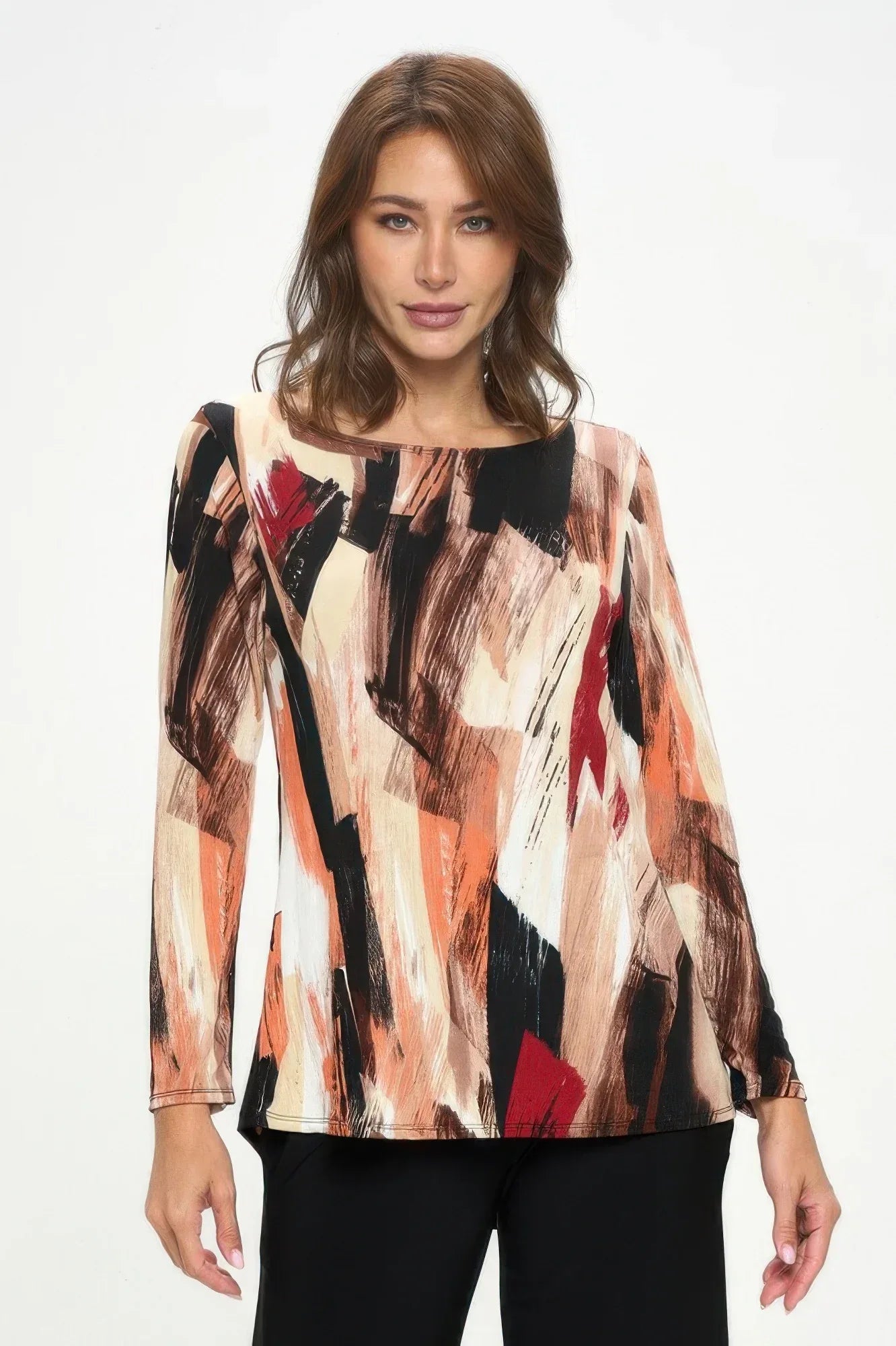 Bns High And Low Top Brushstroke Print | Mixtshop LLC Main image