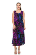 Stretchy Abstract Print Maxi Dress | Mixtshop LLC