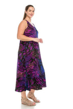 Stretchy Abstract Print Maxi Dress | Mixtshop LLC