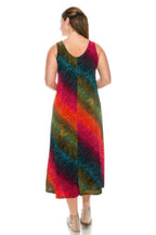 Abstract Print Stretchy Maxi Dress | Mixtshop LLC