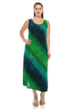 Abstract Print Stretchy Maxi Dress | Mixtshop LLC