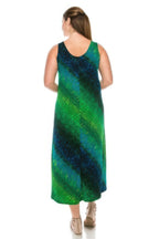 Abstract Print Stretchy Maxi Dress | Mixtshop LLC