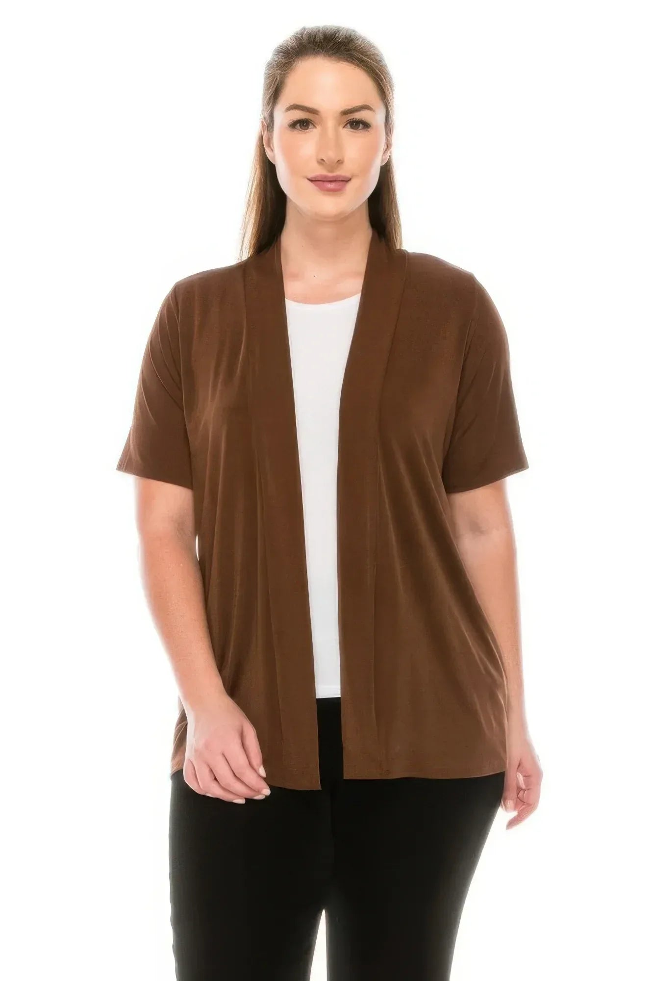 Short Sleeve Stretch Cardigan Jacket | Mixtshop LLC