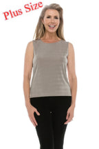 Plus Size Sleeveless Solid Tank Top | Mixtshop LLC