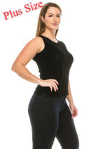Plus Size Sleeveless Round Neck Tank | Mixtshop LLC