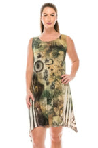 Short Sleeveless Sublimated Dress | Mixtshop LLC