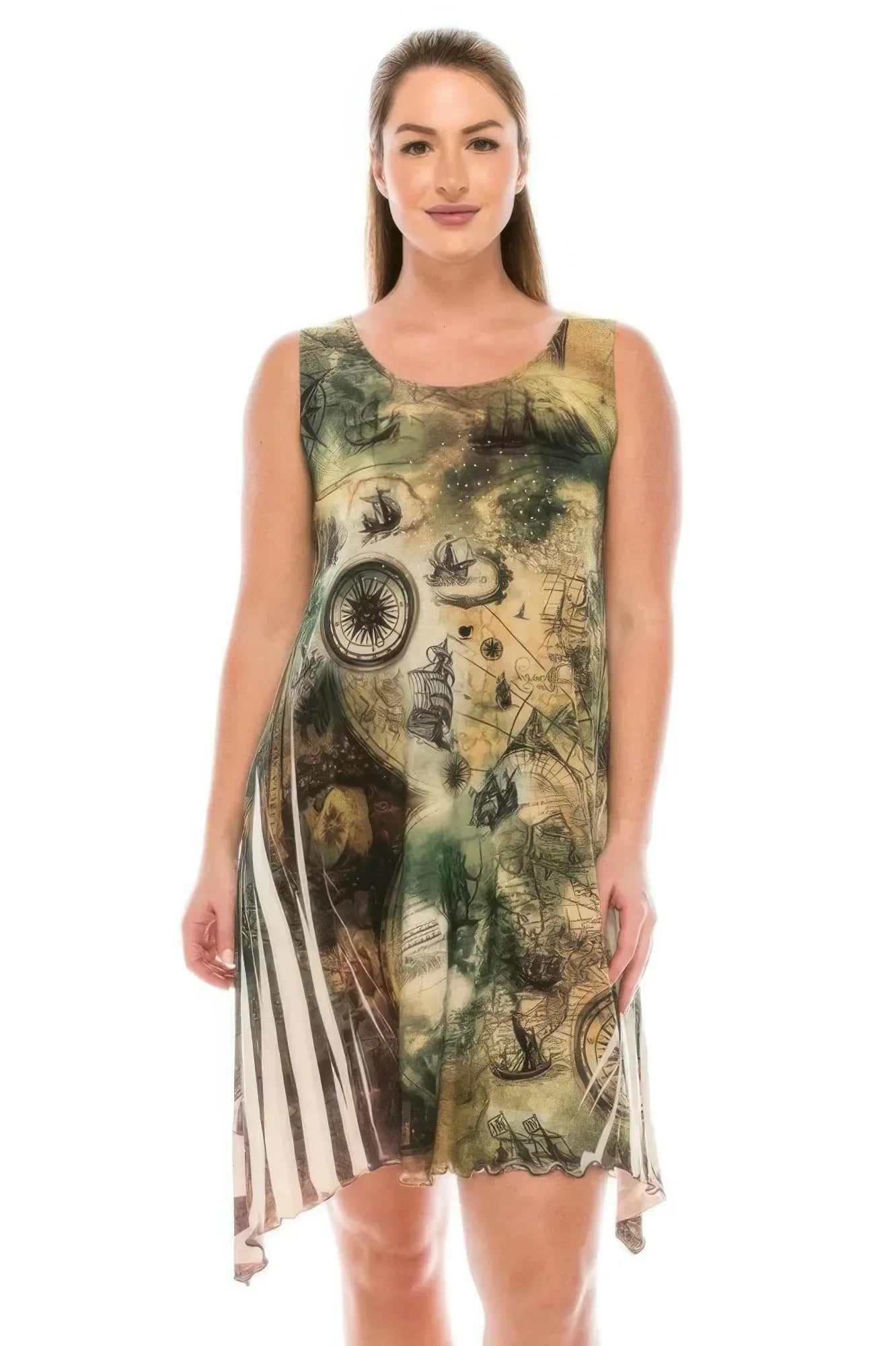 Short Sleeveless Sublimated Dress | Mixtshop LLC