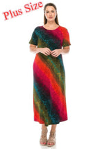 Short Sleeve Printed Maxi Dress | Mixtshop LLC