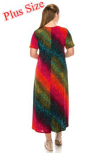 Short Sleeve Printed Maxi Dress | Mixtshop LLC