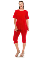 Plus Size Print Capri Pant Set | Mixtshop LLC