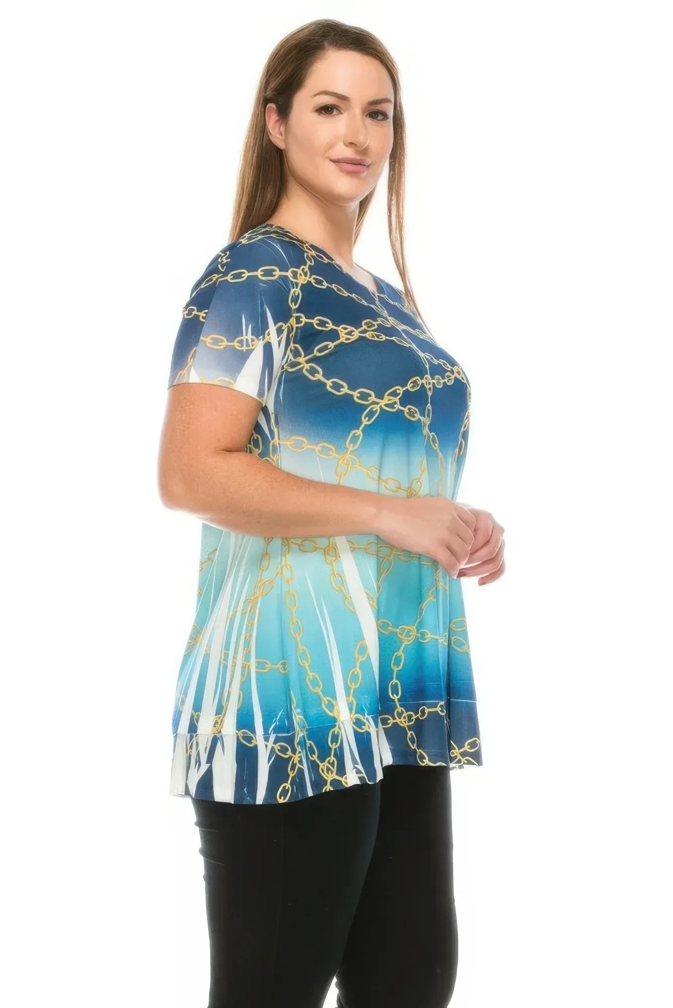 Short Sleeve Sublimated Print Top Secondary image