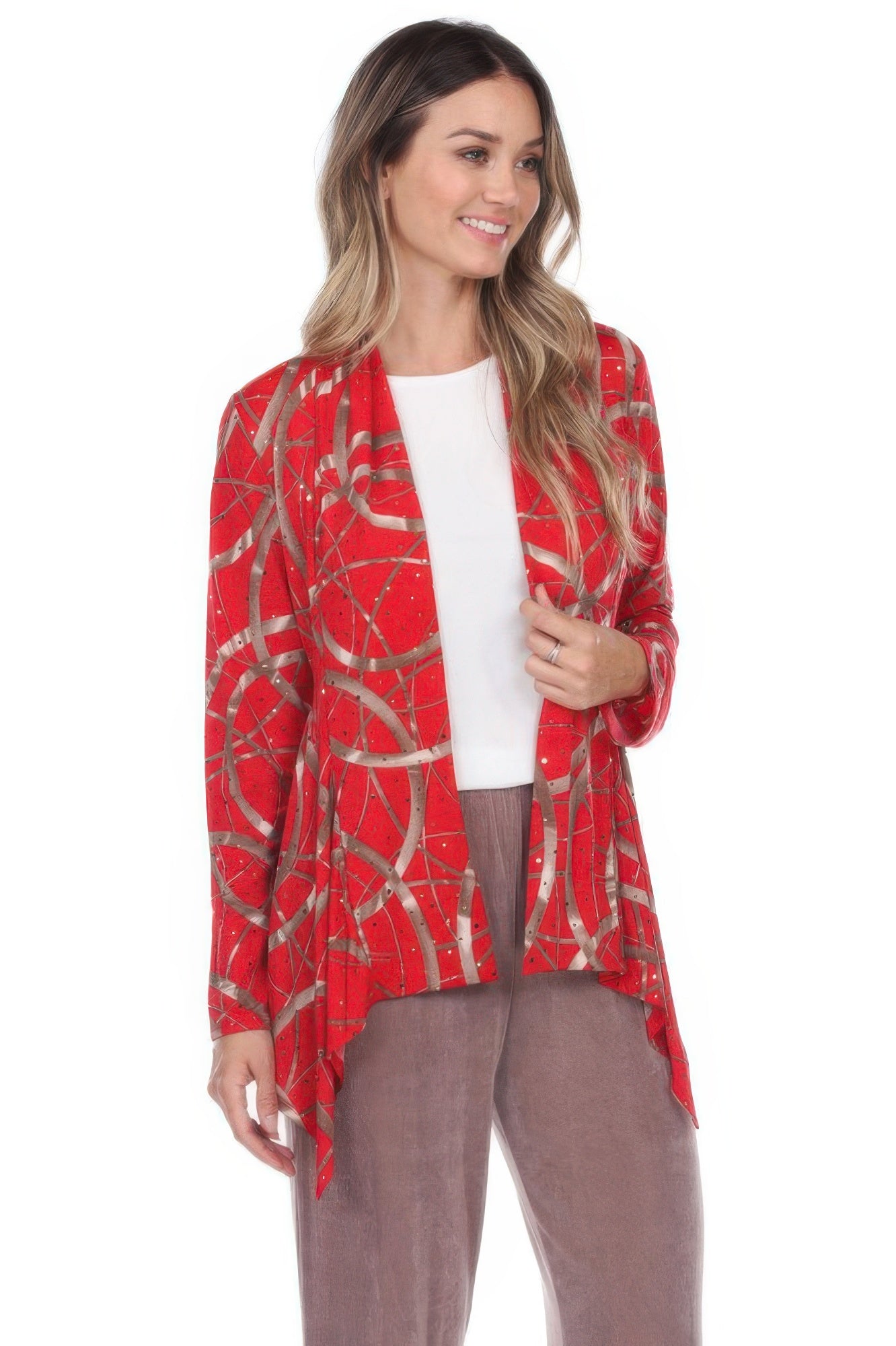 Glitter Long Sleeve Cardigan Jacket Secondary image