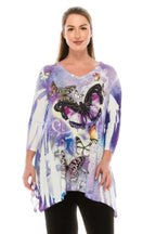 Quarter Sleeve Rhinestone Top | Mixtshop LLC