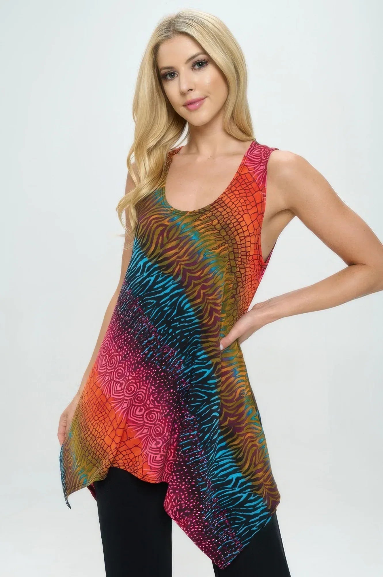 Sleeveless Side Drop Tunic | Mixtshop LLC