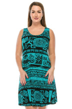 Stretchy Abstract Print Short Dress | Mixtshop LLC