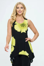 Floral Print Side Drop Tank Tunic | Mixtshop LLC