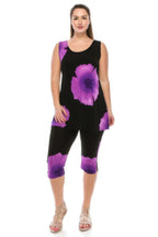 Floral Print Sleeveless Capri Set | Mixtshop LLC