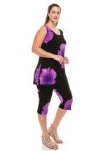 Floral Print Sleeveless Capri Set | Mixtshop LLC