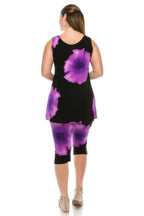 Floral Print Sleeveless Capri Set | Mixtshop LLC