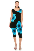 Floral Print Sleeveless Capri Set | Mixtshop LLC