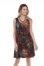 Stretchy Abstract Short Maxi Dress | Mixtshop LLC