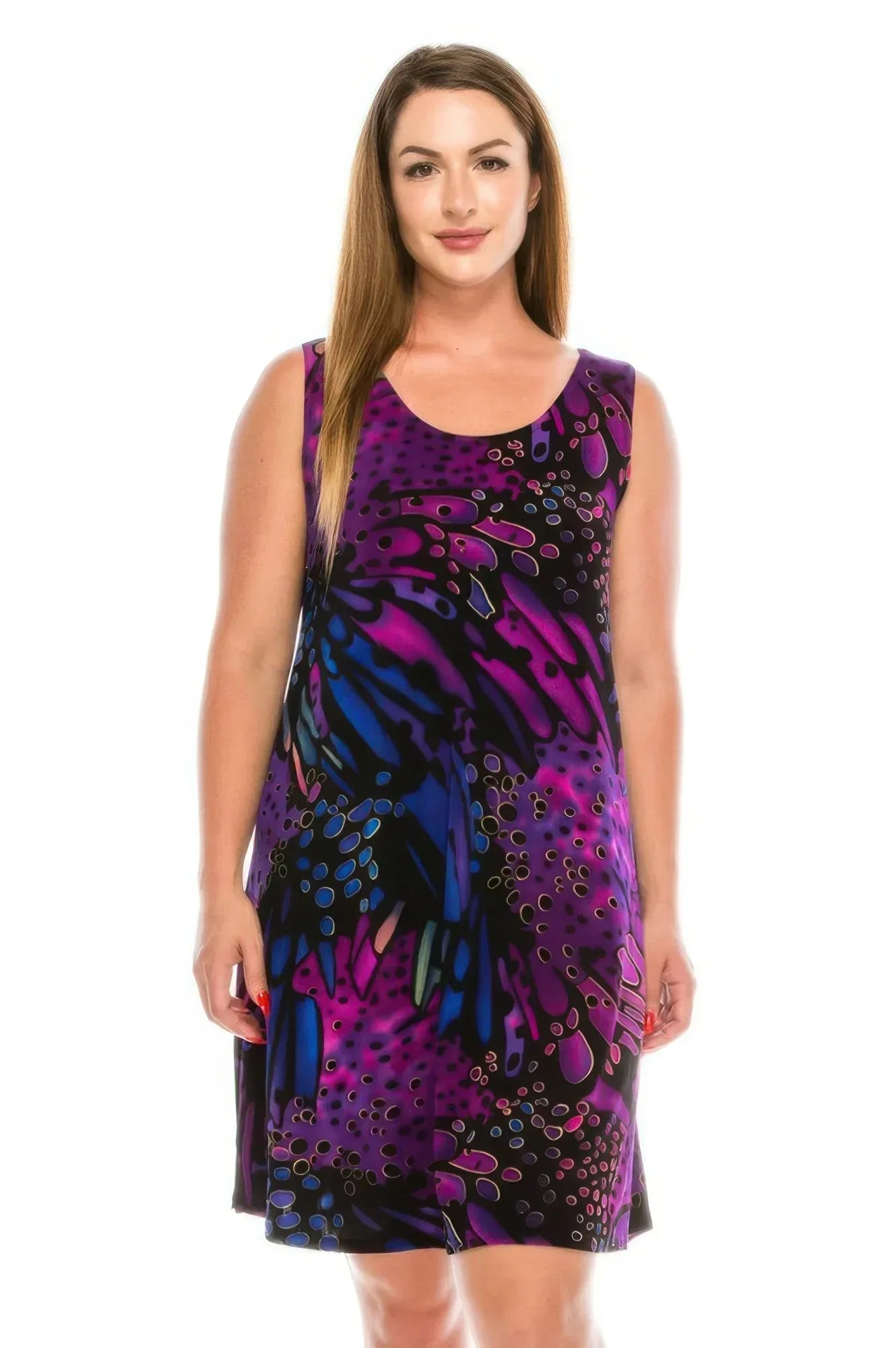 Stretchy Abstract Short Maxi Dress | Mixtshop LLC