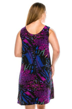 Stretchy Abstract Short Maxi Dress | Mixtshop LLC