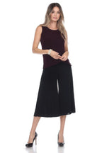 Solid Sleeveless Acetate Tank Top | Mixtshop LLC