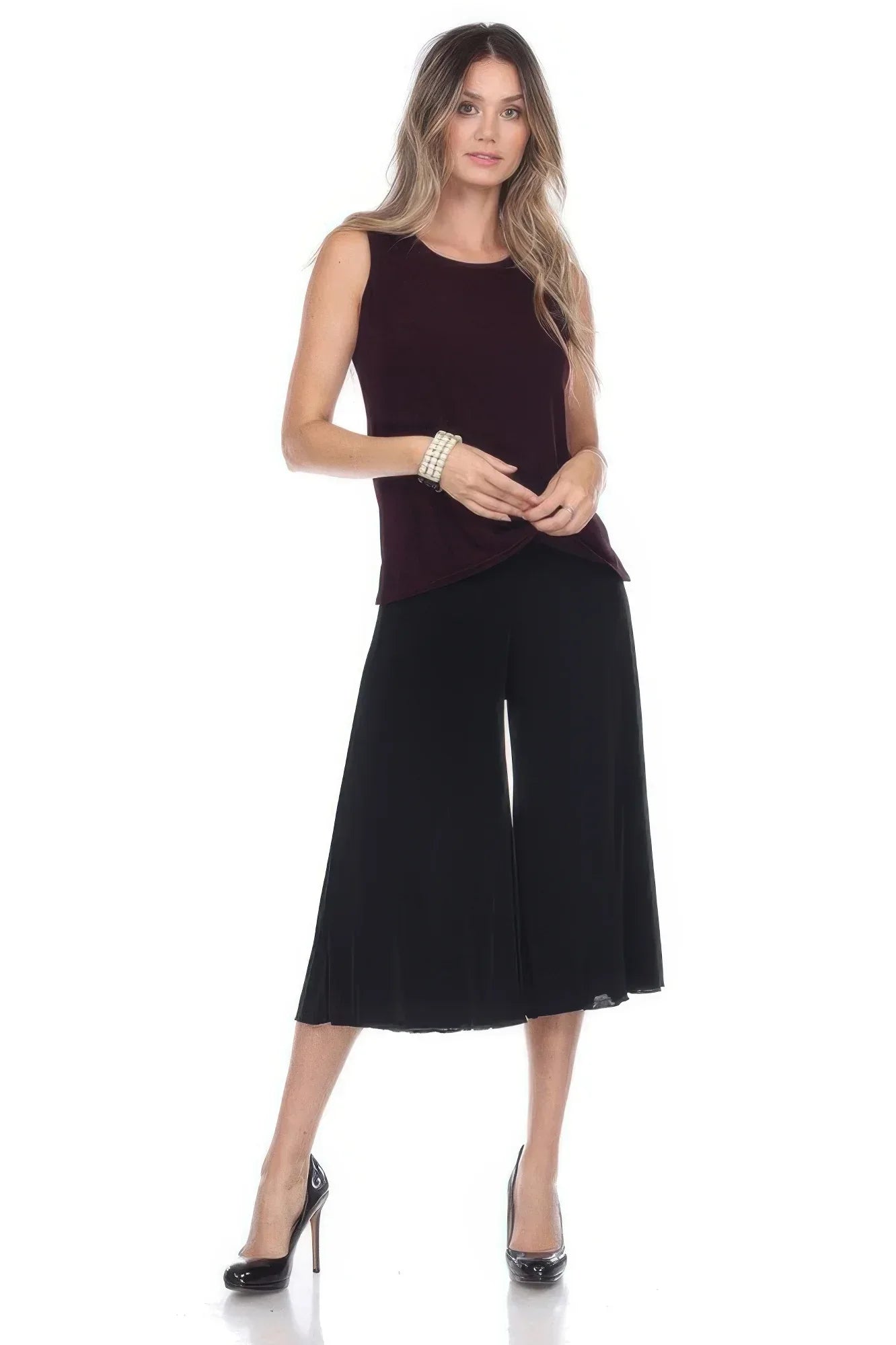 Solid Sleeveless Acetate Tank Top | Mixtshop LLC