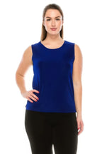Solid Sleeveless Acetate Tank Top | Mixtshop LLC
