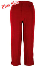 Plus Size Stretchy Solid Ankle Plus Pants | Mixtshop LLC